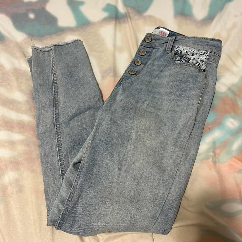 Straight leg girls jeans